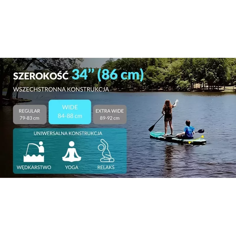 SKT Octopus Paddle surf hinchable Allround 335x86x15 cm