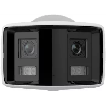 Hikvision DS-2CD2T47G2P-LSU/SL cámara IP bullet exterior 4MP AcuSense con objetivo de 2,8 mm, luz blanca, audio bidireccional, luz estroboscópica, PoE