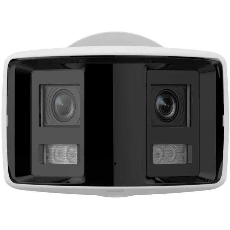 Hikvision DS-2CD2T47G2P-LSU/SL cámara IP bullet exterior 4MP AcuSense con objetivo de 2,8 mm, luz blanca, audio bidireccional, luz estroboscópica, PoE