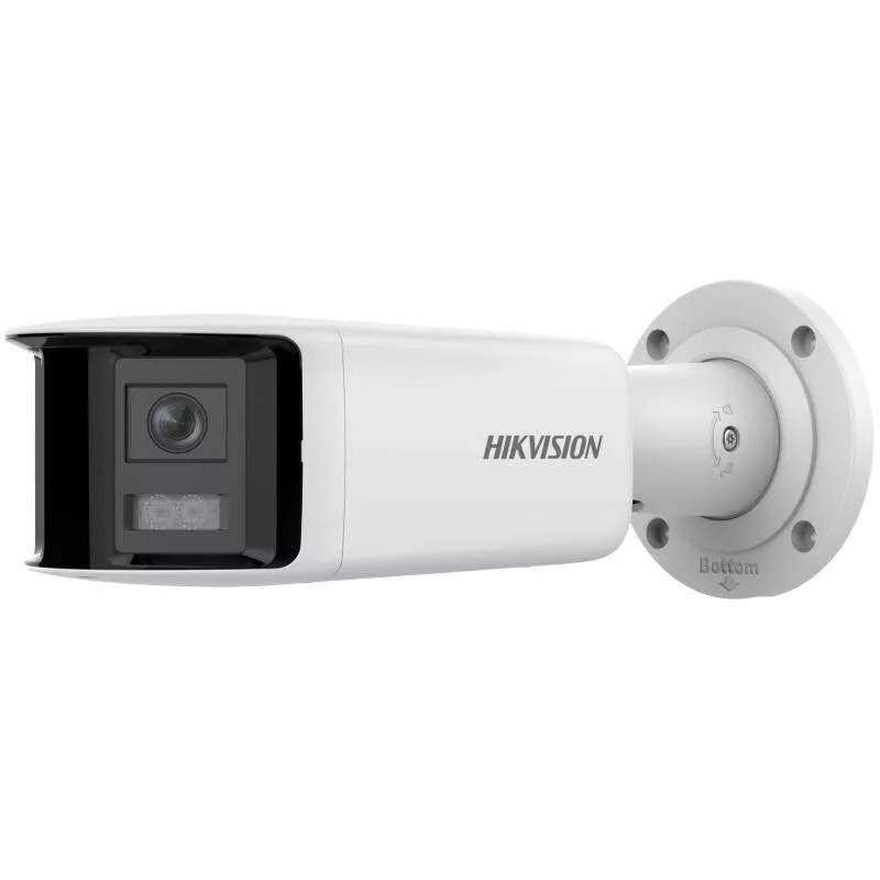 Hikvision DS-2CD2T47G2P-LSU/SL cámara IP bullet exterior 4MP AcuSense con objetivo de 2,8 mm, luz blanca, audio bidireccional, luz estroboscópica, PoE