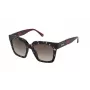Nina Ricci SNR3185201GQ Gafas de sol para mujer - montura de acetato negra con lentes degradadas grises, 52 mm