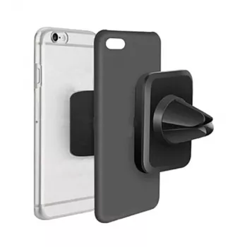 2GO 795466 Soporte pasivo para coche para smartphones, negro-gris, ventosa, giro 360°
