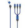 2GO 797360 Cable USB 1,2 m USB A/USB C/USB C/Micro-USB B/Lightning negro - azul