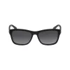 Lacoste Unisex gafas de sol cuadradas L683SP negro/gris 55mm L683SP5516001