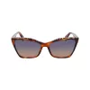 LIU JO Gafas de sol para mujer LJ796S-245 – montura mariposa de acetato havana con lentes degradadas marrones, 58/15/135 mm