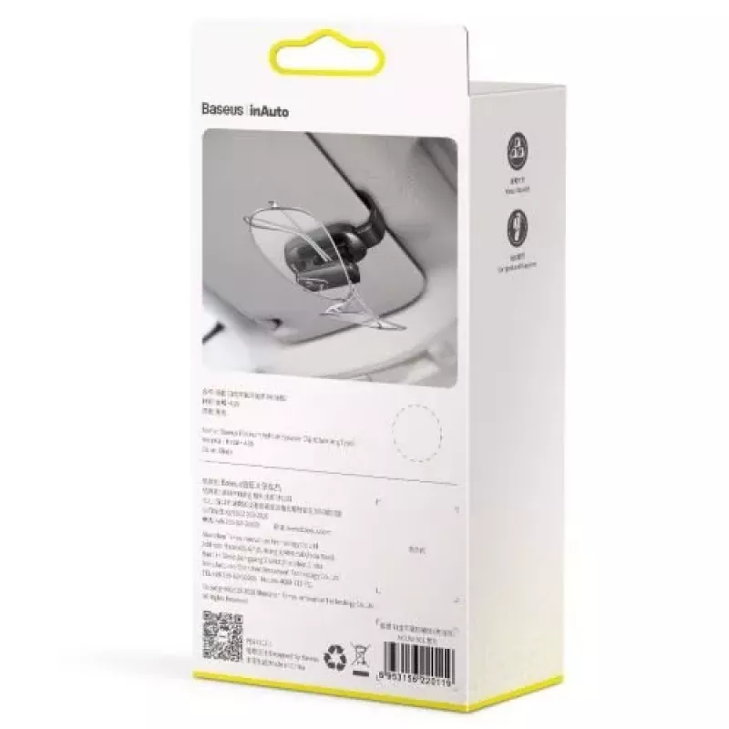 Baseus Platinum clip para gafas de coche (tipo pinza) negro ACYJN-B01