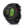 Garmin Approach S70 47mm Golf GPS Smartwatch – bisel de cerámica negro/rojo con correa de silicona negra