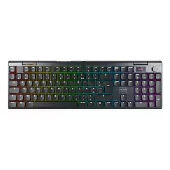 Teclado gaming inalámbrico CHERRY XTRFY MX 10.1 Low-Profile, AZERTY, RGB, negro