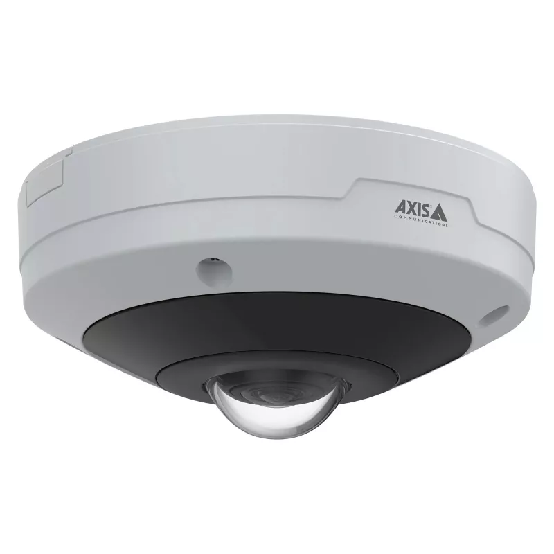 Cámara fisheye AXIS M4347-PLVE con micrófonos integrados y AXIS Object Analytics
