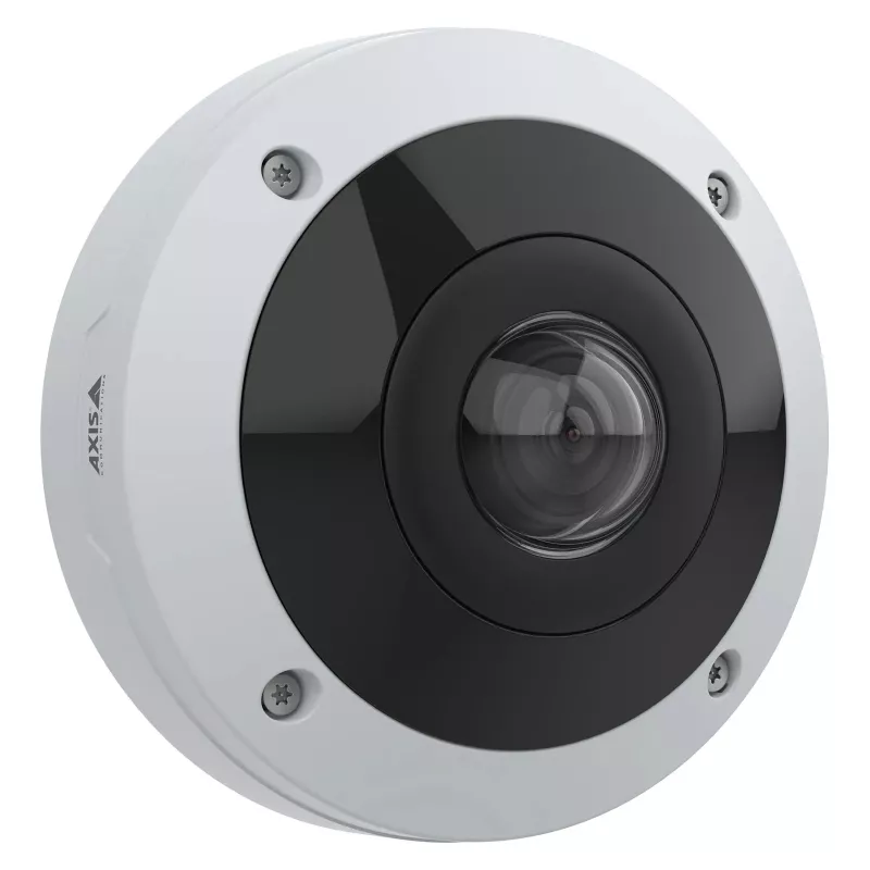 Cámara fisheye AXIS M4347-PLVE con micrófonos integrados y AXIS Object Analytics