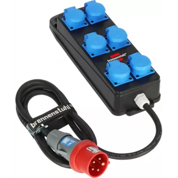 Brennenstuhl BSV P CEE Regleta de distribución 400V 16A 6 tomas Schuko