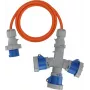 Brennenstuhl 1167670202 Alargador CEE con distribuidor de 3 tomas 16A 2m H07RN-F 3G 2,5 mm² IP44