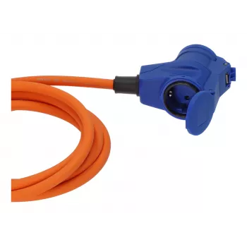 Brennenstuhl 1167650310 Alargador 10m Conector macho CEE / conector hembra acodado H07RN-F 3G 2,5 mm² Azul