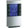TFA 35.1087 estación meteorológica electrónica con sensor exterior inalámbrico, pantalla LCD, reloj radiocontrolado, previsión meteorológica, fase lunar, despertador