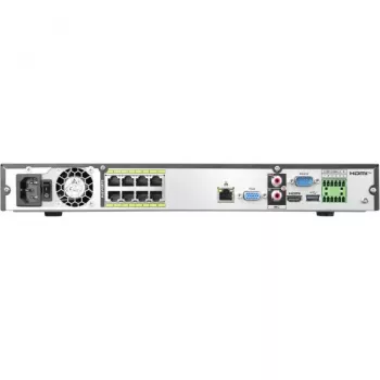 BCS LINE Grabadora NVR 8K de 8 canales con IA y 8 puertos PoE BCS-L-NVR0802-A-8K-8P-Ai2
