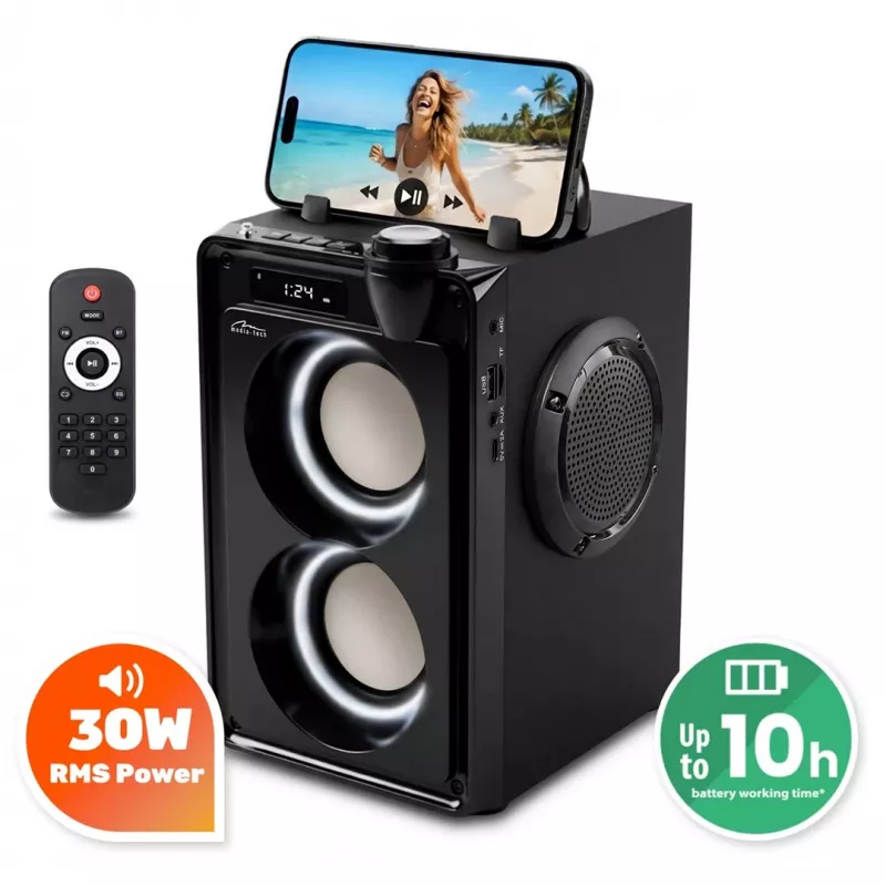 MEDIA-TECH altavoz Bluetooth portátil Overbox MT3186