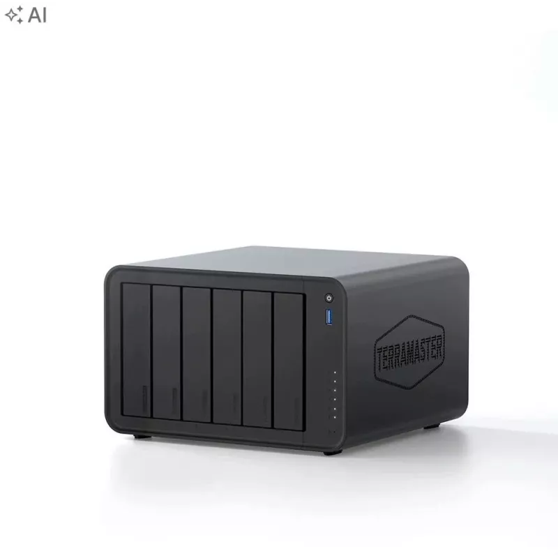 TerraMaster F6-425PRO servidor de archivos NAS, 6 núcleos, 8GB DDR5 RAM, sin discos duros