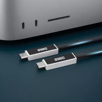 Cable USB4 USB-C óptico activo OWC 3m (10ft) - 40Gbps, 100W, negro