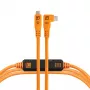 Tether Tools TetherPro USB-C Optima 10G en ángulo recto naranja 4,6m