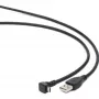 Cable USB 2.0 Gembird USB-A a Micro-USB-B 1,8m negro en ángulo de 90 grados