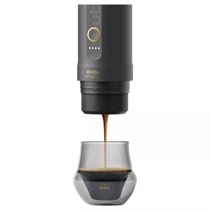 OutIn Nano x Kruve cafetera espresso portátil set de regalo negro/oro