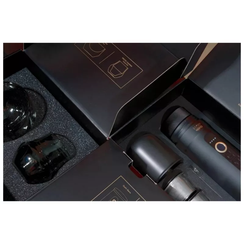 OutIn Nano x Kruve cafetera espresso portátil set de regalo negro/oro