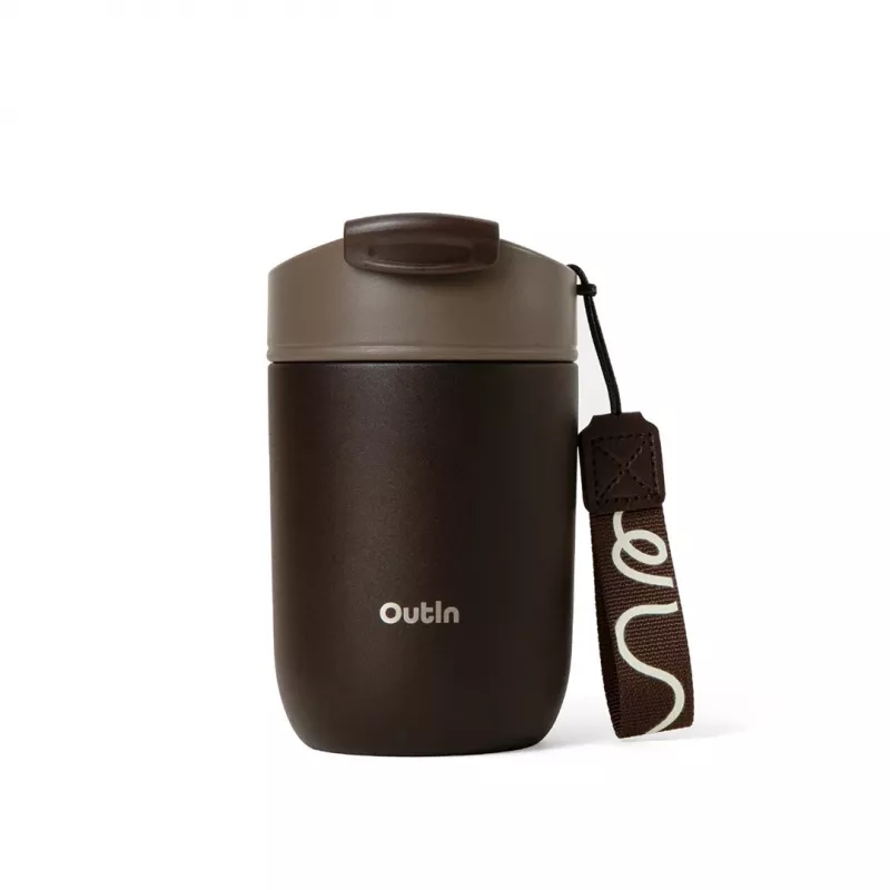 OutIn Travel Tumbler 350 ml, marrón tierra