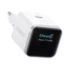 Cargador Anker Nano Charger 45W GaN USB-C ActiveShield 5.0 sensor táctil detección iPhone pantalla inteligente blanco