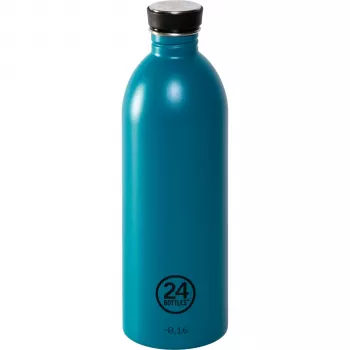 24Bottles Atlantic Bay 1000 ml botella de agua de acero inoxidable - azul - fitness senderismo deporte