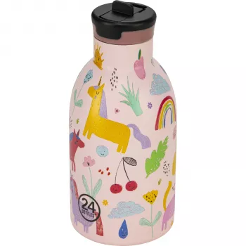 24Bottles 1824 Daily Use botella isotérmica 330 ml tapa con pajita polipropileno acero inoxidable