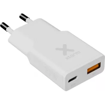 Xtorm Go2 Series SlimLine cargador de pared 25W 1x USB-C USB-A blanco