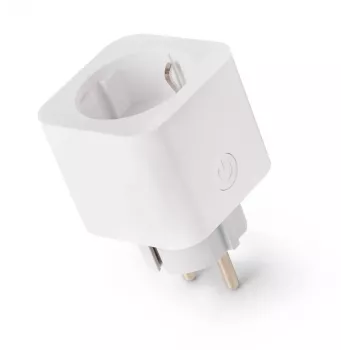ENTAC Enchufe inteligente WiFi con monitorización de energía blanco