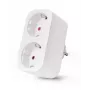 ENTAC Adaptador inteligente WiFi de doble enchufe ES-DSA-WIBLE, blanco, 2 tomas, 3680 W