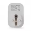 ENTAC Enchufe inteligente WiFi 1x Schuko con 2x USB-A y 1x USB-C, blanco