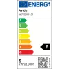 Avide Bombilla LED White Filament Mini Globe 4,5W E27 Blanco cálido 2700K
