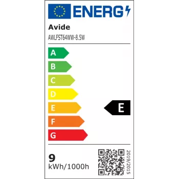 Avide Bombilla LED White Filament ST64 8,5W E27 Blanco cálido 2700K