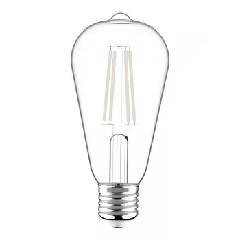 Avide Bombilla LED White Filament ST64 8,5W E27 Blanco cálido 2700K