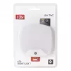 ENTAC Luz nocturna 0,5W cuadrada blanco frío con sensor crepuscular