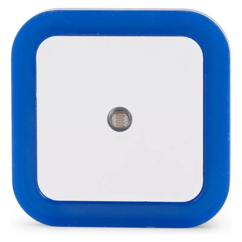 ENTAC Luz nocturna 0,5W cuadrada azul sensor crepuscular