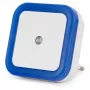 ENTAC Luz nocturna 0,5W cuadrada azul sensor crepuscular