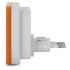 ENTAC Luz nocturna 0,5W cuadrada blanco cálido naranja sensor crepuscular