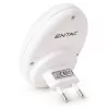 ENTAC Luz nocturna LED 0,5W ovalada blanco cálido con sensor crepuscular