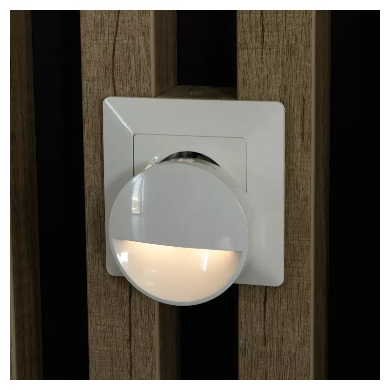 ENTAC Luz nocturna 0,8W CDS sensor crepuscular (sin sensor PIR)