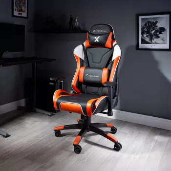 X Rocker Agility Silla de escritorio gaming eSports - Negro/Naranja
