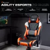 X Rocker Agility Silla de escritorio gaming eSports - Negro/Naranja
