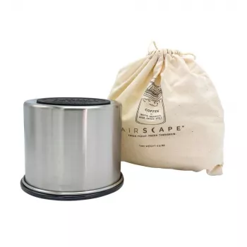 Airscape Recipiente aromático de acero inoxidable, pequeño, plata cepillado