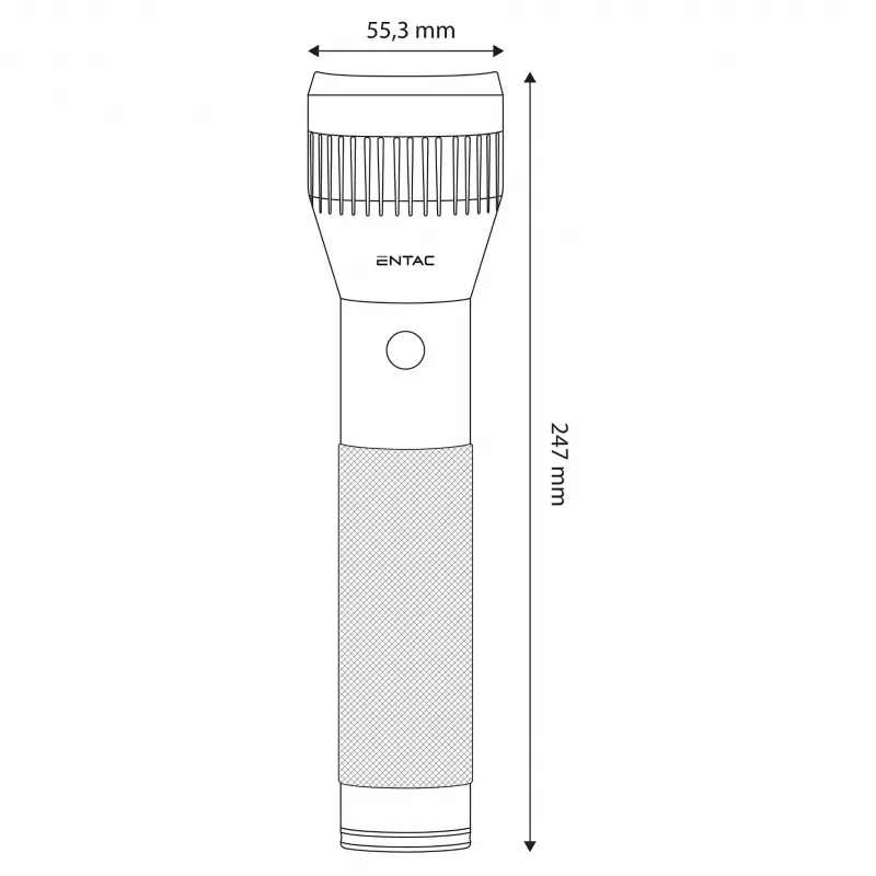 ENTAC 2D linterna de aluminio