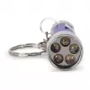 ENTAC Llavero linterna 5 LED Azul