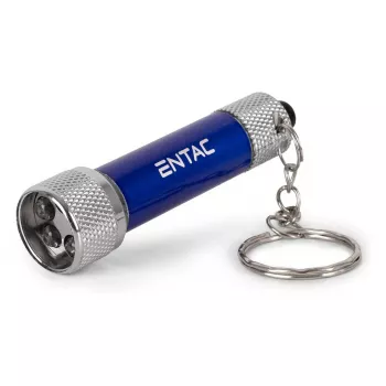 ENTAC Llavero linterna 5 LED Azul