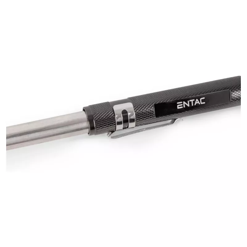 ENTAC EFL-1W-FLEX-ALU Linterna LED 1 W con cuello telescópico, aluminio, Negro